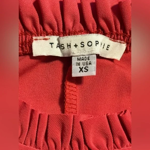 Tash + Sophie Coral Sleeveless flowy shift Dress XS - Picture 7 of 8